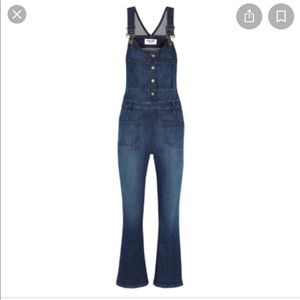 FRAME Le High cropped Denim Overalls